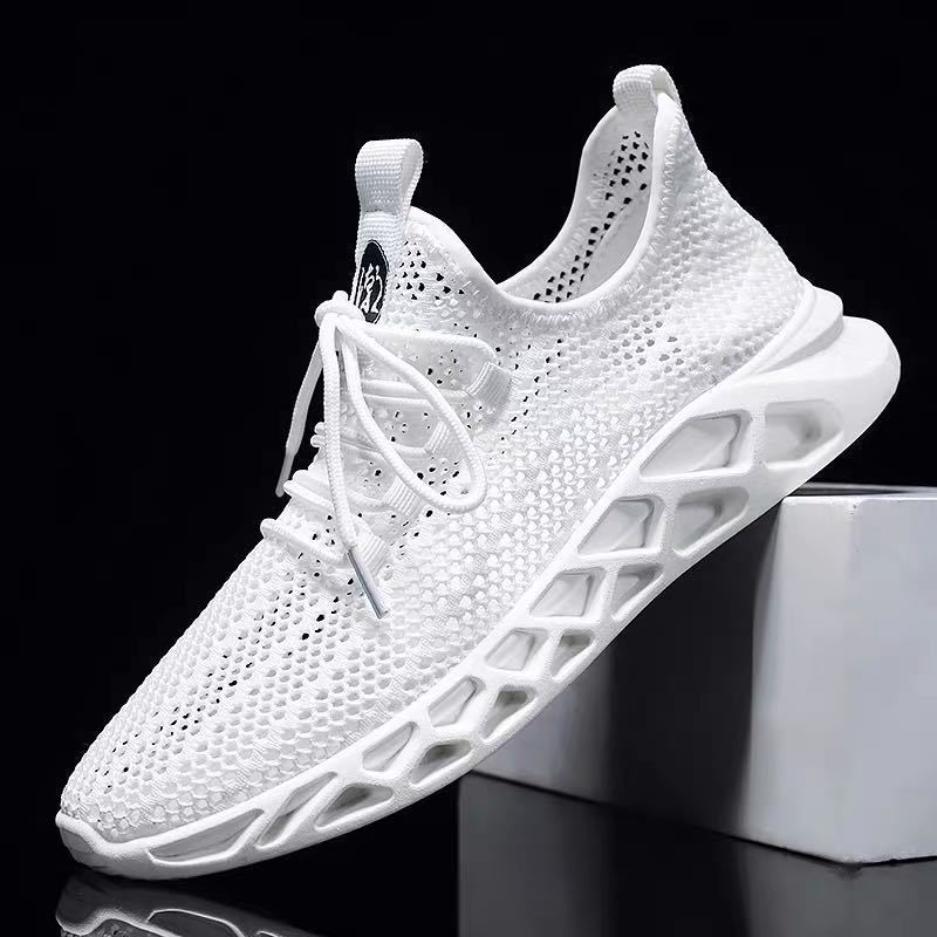 Men's Shoes Summer Breathable Thin Mesh Sports Shoes Men's Hollow Mesh Trendy Shoes