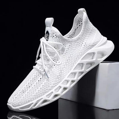 Men's Shoes Summer Breathable Thin Mesh Sports Shoes Men's Hollow Mesh Trendy Shoes