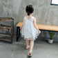 Girls Dress Temperament Cheongsam Mesh Princess Skirt Chinese Style Baby Vest Skirt Sleeveless Round Neck A-line Skirt
