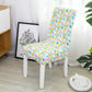 2/4/6pcs Printed Elastic Stretch Chair Cover Spandex Dinning Room Kitchen Chair Slipcovers Protector Case for Wedding Banquet Party