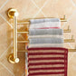 30cm Golden Rotatable Five-bar Towel Rack Towel Bar Towel Rack Bath Towel Rack Bathroom Accessories Kitchen Towel Rack