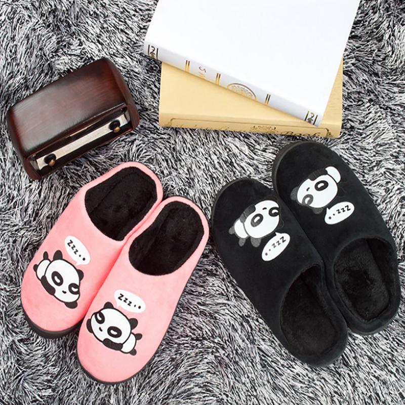 A Pair of Cotton Comfortable Flat Shoessuitable for Autumn and Winter Warmth and Home Leisure