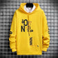 Men Pullover and Casual Pants Suit Spring Hooded Sportswear School Trend Sweater Suit Sports Suit