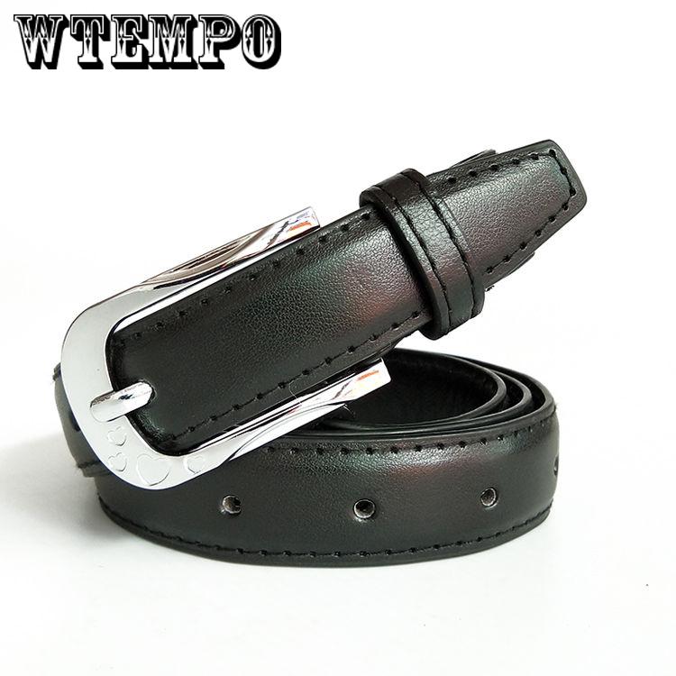 Belt female student simple wild pin buckle belt dress decorative thin belt women's jeans belt