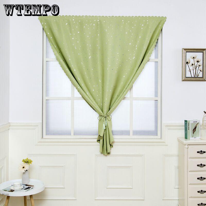 Modern Punch-free Velcro Small Curtain High Blackout Curtain Finished Children's Room Window Curtain