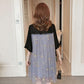 Summer Dress Chiffon Gauze Plus Sequins Fake Two-piece Small Girl Dress