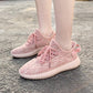 Breathable Coconut Shoes Female Summer Korean Version of Wild Pink Shoes Women's Sports Shoes