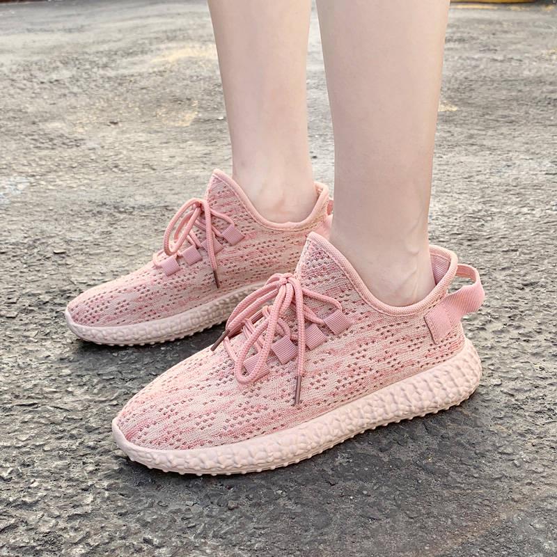 Breathable Coconut Shoes Female Summer Korean Version of Wild Pink Shoes Women's Sports Shoes