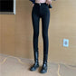 High-waist Buttocks and Cashmere Jeans Women's Spring Slim Slimming and High-bottomed Elastic Feet Pencil Pants Trend