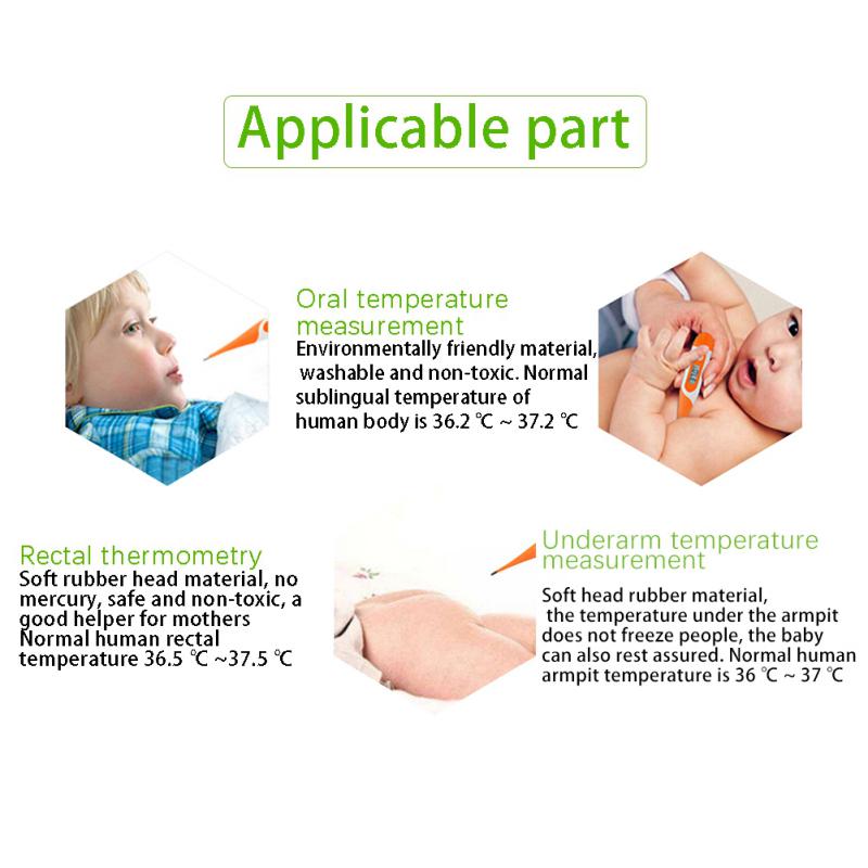 Digital LCD Thermometer Fast Read Temperature Meter Adult Tools First-Aid Kids Baby Infant Fever