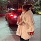 Winter Ladies Mink Fleece Hooded Coat Thick Warm Faux Fur Coat Loose Large Size Mink Fur Plush Coat