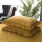 Pure Cotton Solid Color Pillowcases A Pair of Ruffled Quilted Pillowcases Antibacterial Pillowcases (without Pillows)