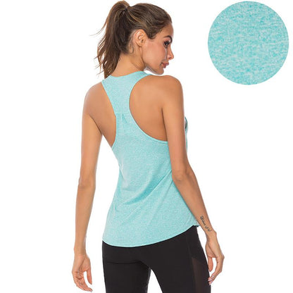 Women's Yoga Vest Moisture-wicking Vest Sports Underwear Loose Yoga Wear I-shaped Vest Running Top T-Shirt Plus Sized Clothes Tops for Women