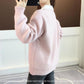 Autumn and Winter Loose Sweater Mink Velvet Knitted Jacket Fashion Simple Young Women's Top