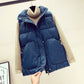 Autumn and Winter Korean Style Temperament Vest Solid Color Stand-up Collar Tie Coat Thickening Short Female Down Cotton Vest