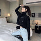 Women's Solid Color Trendy Fashion Zipper Slim Bottoming Sweater High Neck Tassel Short Knit Sweater