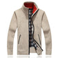 Autumn and Winter Men's Sweater Velvet Thick Warm Casual Cardigan Shirt Loose Fashion Men's Sweater