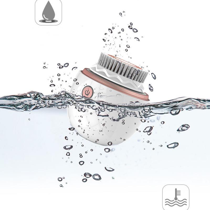 Electric Silicone Facial Cleansing Instrument Student Rechargeable Deep Cleansing Pore Cleaner Men and Women Face Wash Artifact To Remove Blackheads