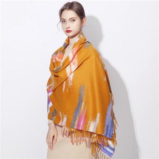 Fashion Winter Cashmere Like Scarf Women Pashmina Shawls and Wraps Hijab Female Warm