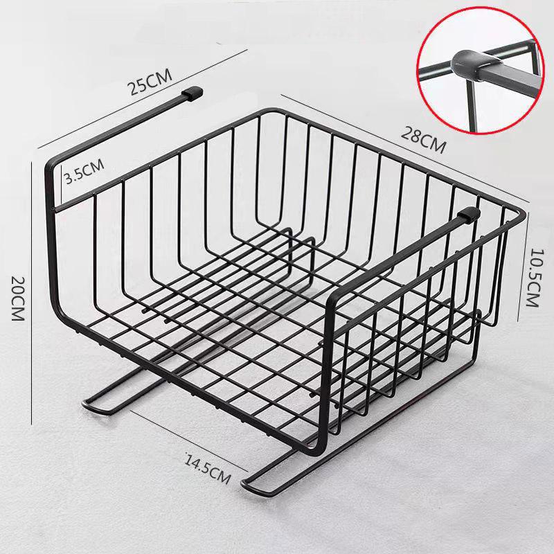 Joliannss Kitchen Storage Bin Under Shelf Wire Rack Cabinet Baskets Organizer Holder Stand