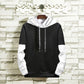 Sweatshirt trend wild large size long sleeve hooded jacket autumn and winter cotton sweater men