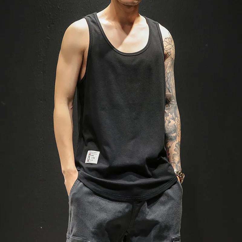 Summer Fat Large Size Sports Vest Men's Personality Loose Waistcoat Trend Vest