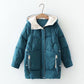 Winter Warm Long Down Parkas Women Harajuku Loose Hooded Winter Jacket Female Chic Thicken Cotton Down Jacket Women 2022