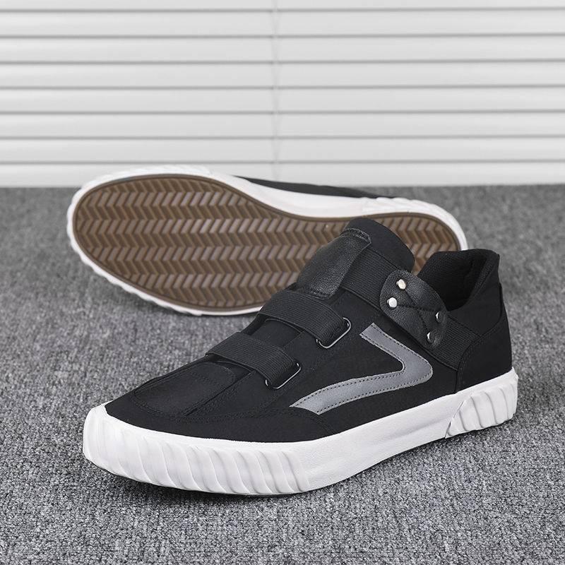 Men Canvas Shoes 2020 Comfortable Canvas Shoes Men Casual Shoes Male Flat Loafers Shoes Men Black