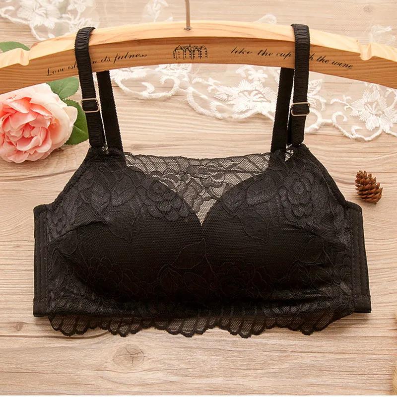 Ladies Underwear Korean Version of Lace Sexy Beautiful Back Comfortable Skin-friendly No Steel Ring Gathered Thin Anti-sagging Tube Top