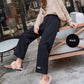 Woolen Pants Female Autumn and Winter Students Korean Loose Wide-leg Pants Nine-point Pants Straight High-waisted Casual Pants