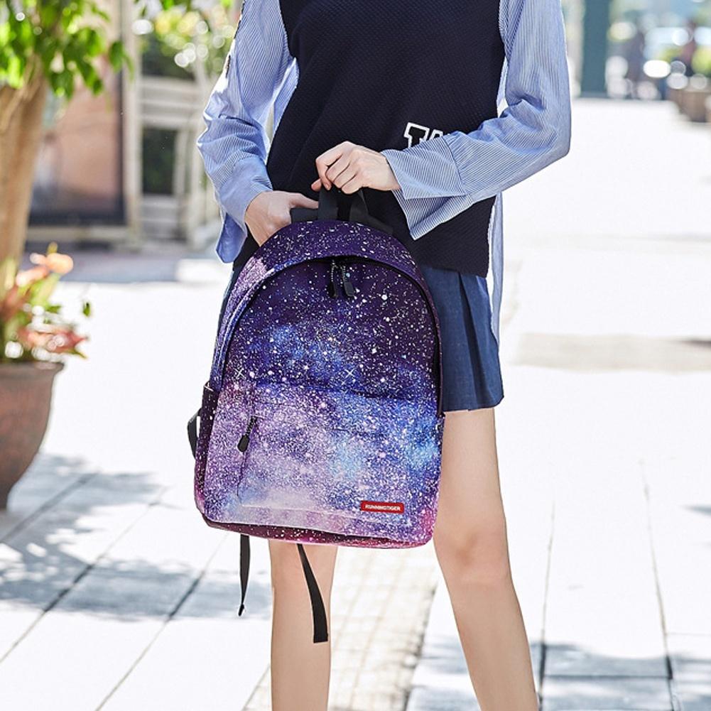 Galaxy School Bag Backpack for Teen Teenage Girls Kids, Unisex Collection Canvas