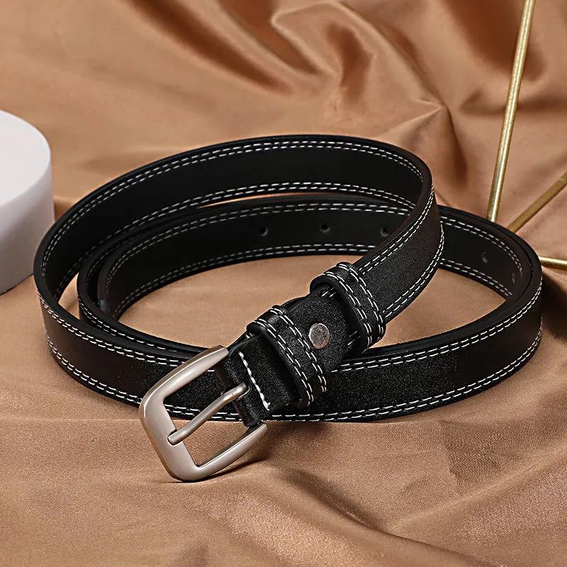 Women's Belt Casual Belt 102cm-140cm Plus Size Trouser Belt Retro Pin Buckle Decorative Belt Lengthened Girl Belt