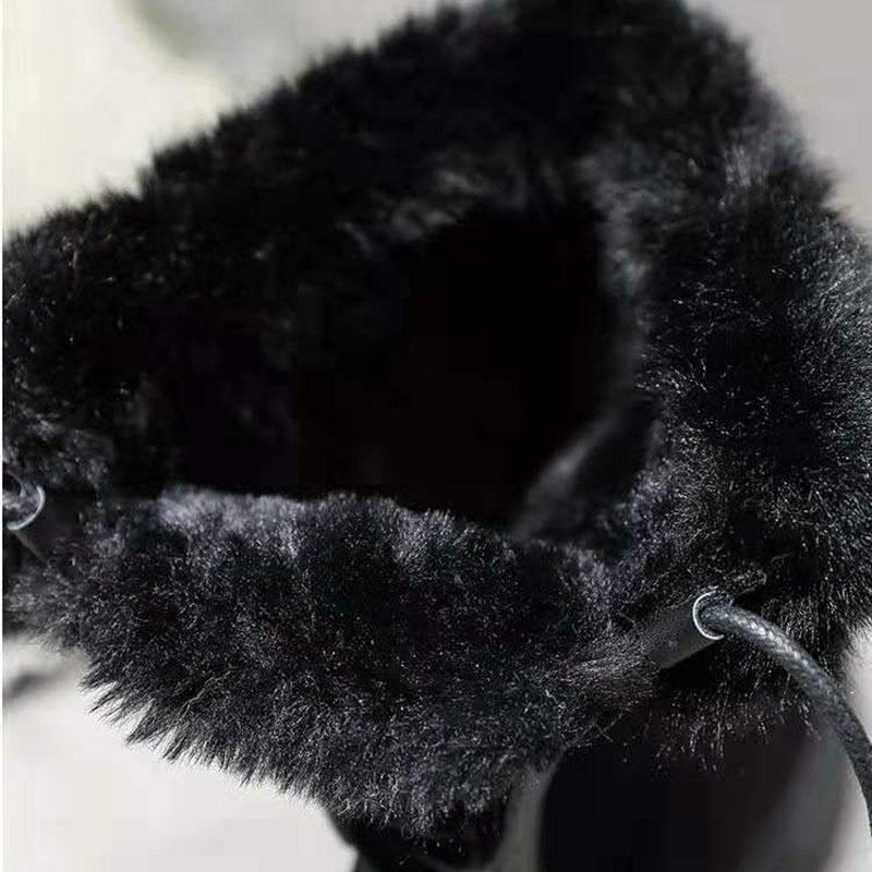 Snow Boots Women's Short Boots Children Winter Plus Velvet Cotton Shoes Ankle Boots Winter Thick Bottom Tube