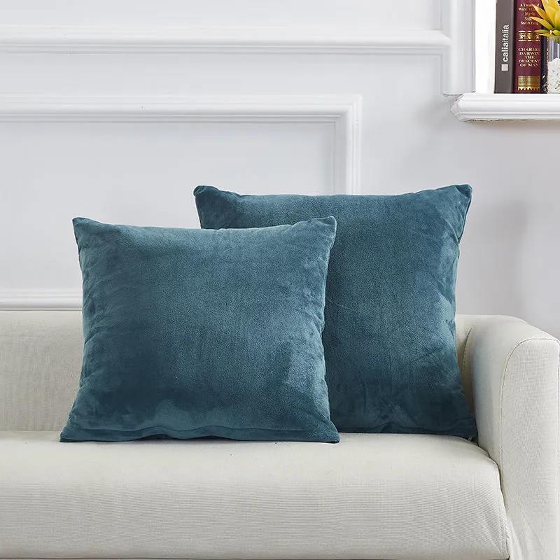 Pillow Girls Sleeping Suede Cushion Sofa Office Bed Back Cushion Waist Cushion Bedside Pillowcase with Core