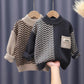 Children's Fall/winter Warmth Hooded Boy Sweater Fashionable Foreign Wild Baby Wool Sweater