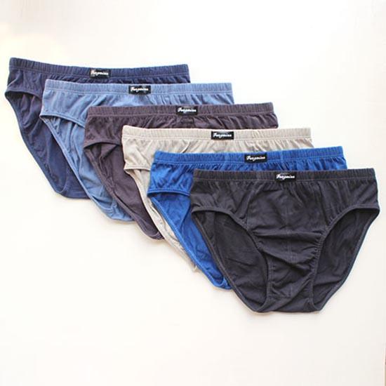 6 Packs of Men's Underwear, Cotton Mid-rise Loose-fitting Briefs, Plus-size Fat Underwear