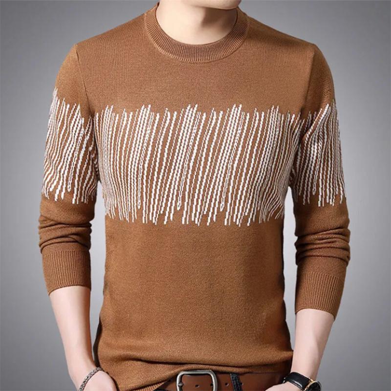 Men's  Sweater Autumn and Winter Korean Personality Sweatershirts Men's Bottoming Knitwear Sweater