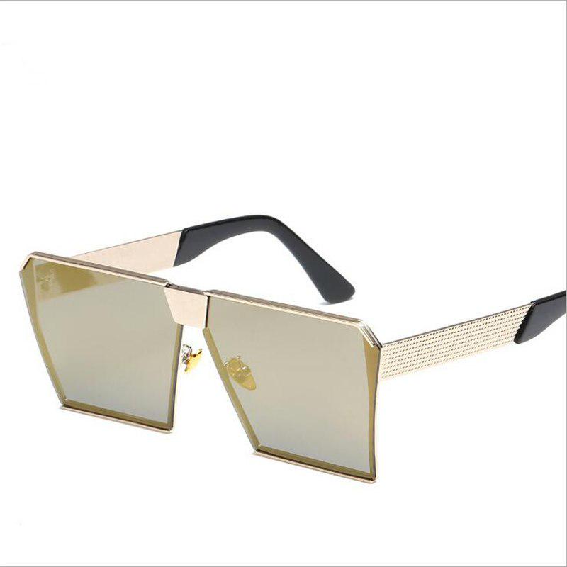 WTEMPO New Trendy Color Square Polarized Sunglasses Men Women Fashion Personality Retro Big Frame Su