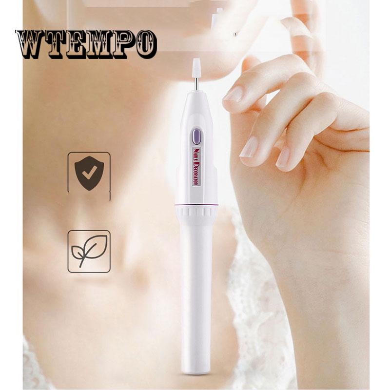 Salon Shaper Nail Art Pen 5 In 1 Nail Trimming Kit Electric Manicure Pedicure Kit