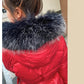 Women's Winter Korean Style Loose Quilted Coat Warm Stand-up Collar Down Jacket Women's Bright Face Long Down Jacket