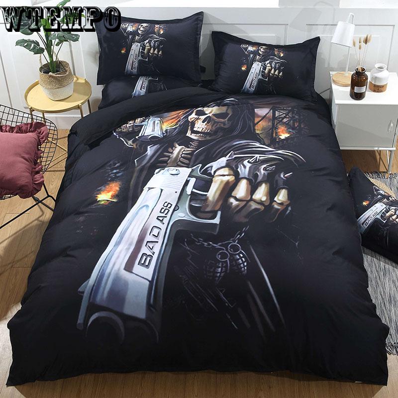 3D Three-dimensional Blue Dolphin Four-piece Sea View Fish Duvet Cover Sheet Twill Animal Double Theme Hotel Bedding