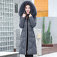 Women's Down Padded Jacket In Winter Long Over-the-knee Thick Korean Slim Fashion Slim Coat