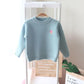 Girls' Sweater Foreign Style Children's Pullover Baby Thickened Plush Warm Knitted Bottom Shirt