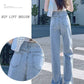 Straight Jeans Girls Summer Thin Section High Waist Slimming Loose Light-colored Wide-leg Pants Student Trousers