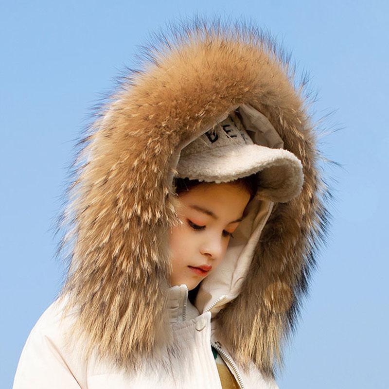 Mid-length Children's Down Jacket Winter Thick Warm White Duck Down Jacket