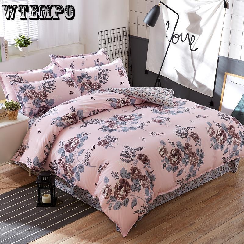 New Fashion Home Textile Bedroom Bedding Sets Colorful Geometry Duvet/Quilt Cover Bed Sheet