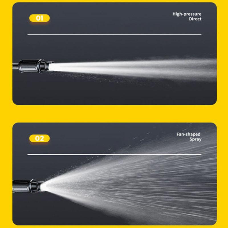 139VF NORTH CAR Electric High Pressure Water Gun Wireless Garden Sprinkler Car Washer with Two Batteries and Tool Bag