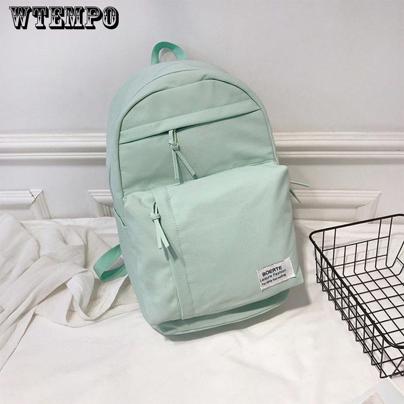 Backpack Fashion Women Oxford Fabric Cute Solid Color Backpack Girls School Bag