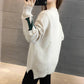 Pofulove Winter Pullover Women Loose Bottoming Shirt (plus Velvet Thick) Half Turtleneck Sweater