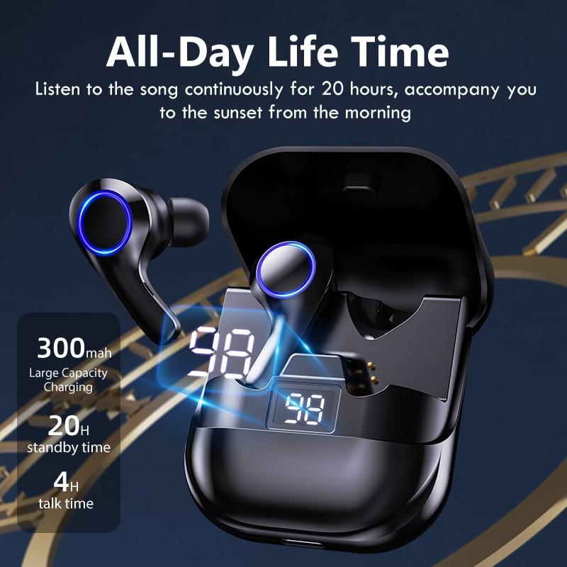 Bluetooth Earphone Sports Waterproof TWS Wireless Bluetooth Headphones With Microphone